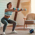 Fit Girl with dumbells