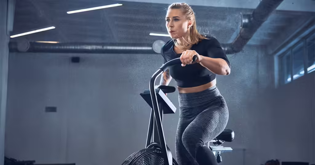 Female Stationary Bike x facebook